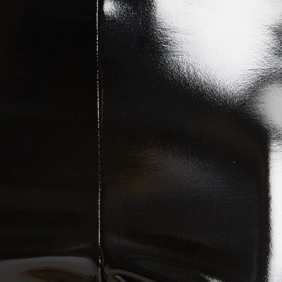 Valentino Red Vinyl Leggings - Black - Size Medium - Picture 4 of 9